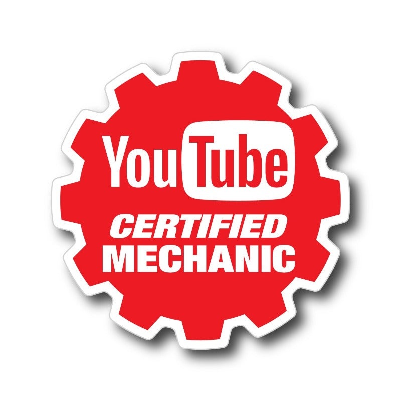 YouTube Certified Mechanic – Sticker