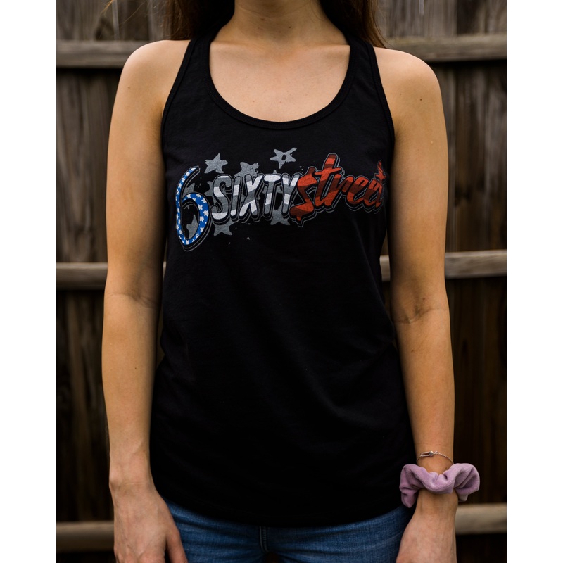 6 Sixty Street – Stars and Stripes Ladies Tank Tops