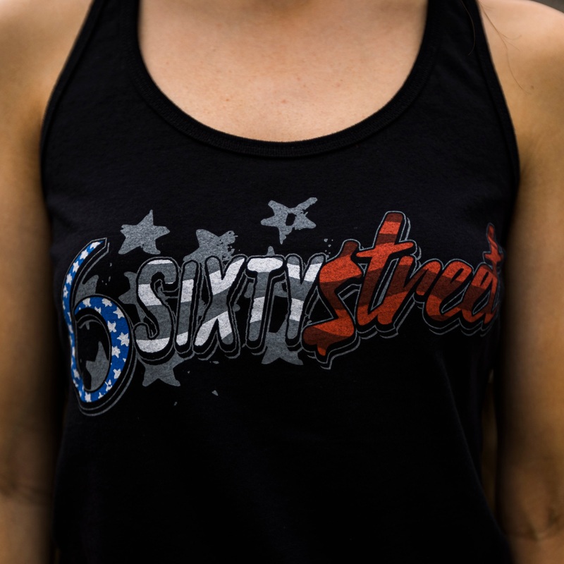 6 Sixty Street – Stars and Stripes Ladies Tank Tops