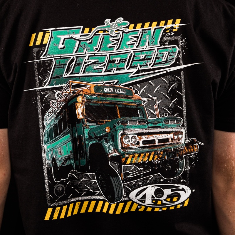 Green Lizard Prison Bus – Tshirt