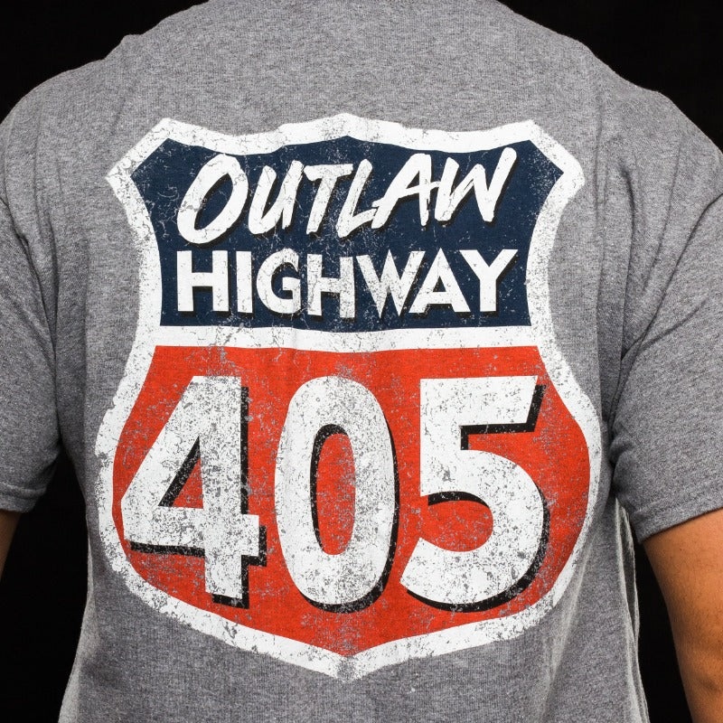 405 Outlaw Highway Shirt – Grey