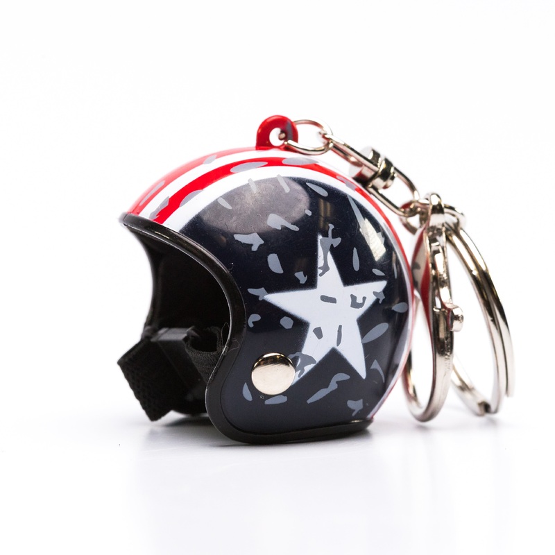 American Open Face Helmet – Keychain