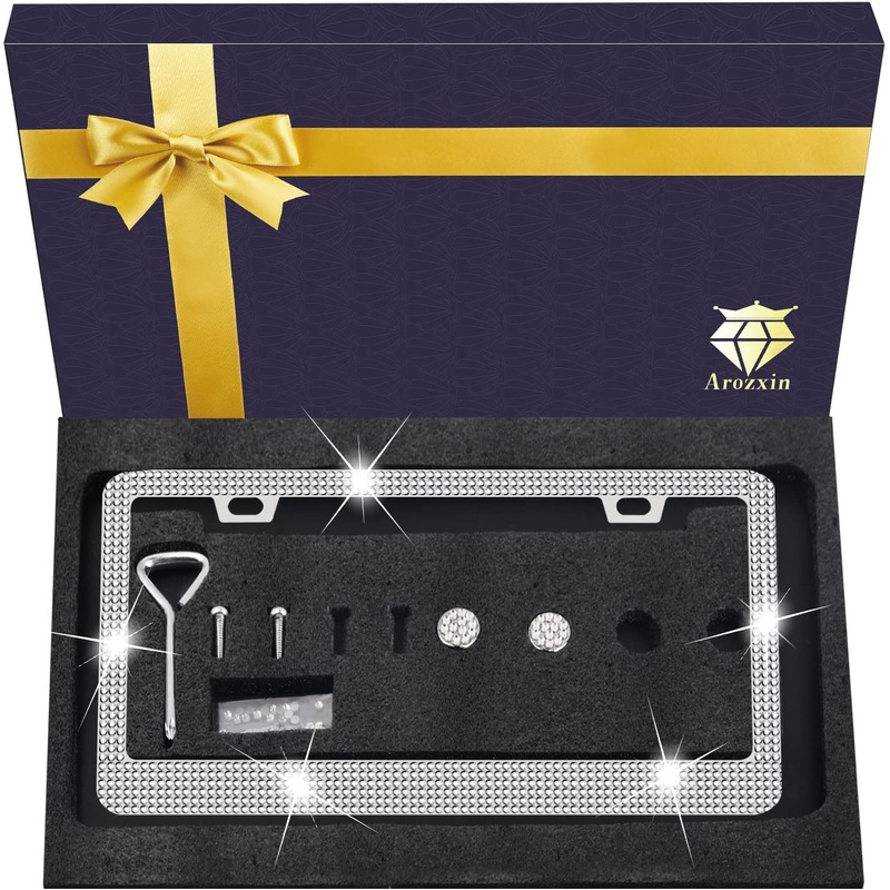 Bedazzled Rhinestone License Plate Frame