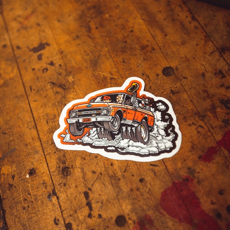 Farmtruck Burnout – Sticker