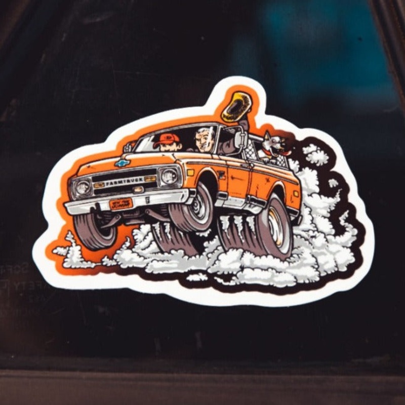 Farmtruck Burnout – Sticker