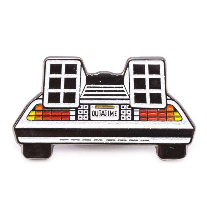 OUTATIME – Back to the Future DeLorean DMC 12 Metal Enamel Pin