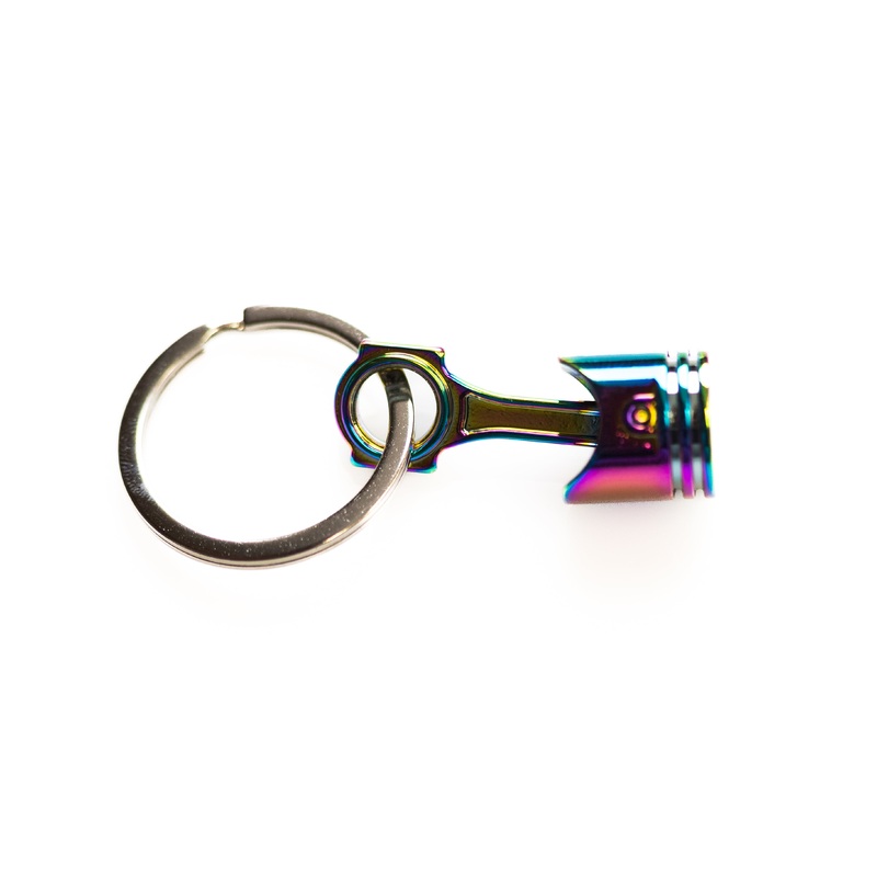 Piston –  Chameleon Chrome Metal  Keychain