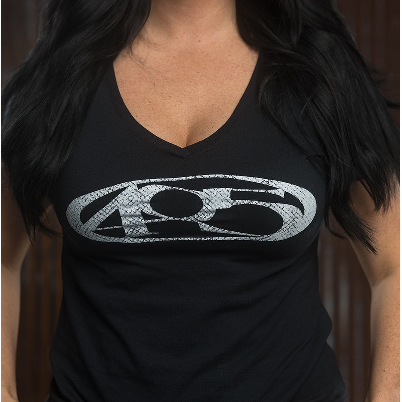 405 Ladies Next Level V-Neck – Black