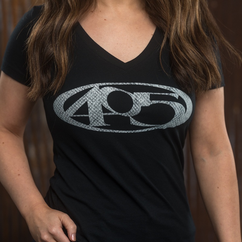 405 Ladies Next Level V-Neck – Black
