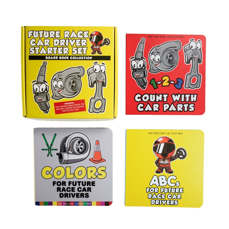 Future Race Car Driver Books | Box Set of 3 – Eat Race Sleep *FREE STICKER INCLUDED
