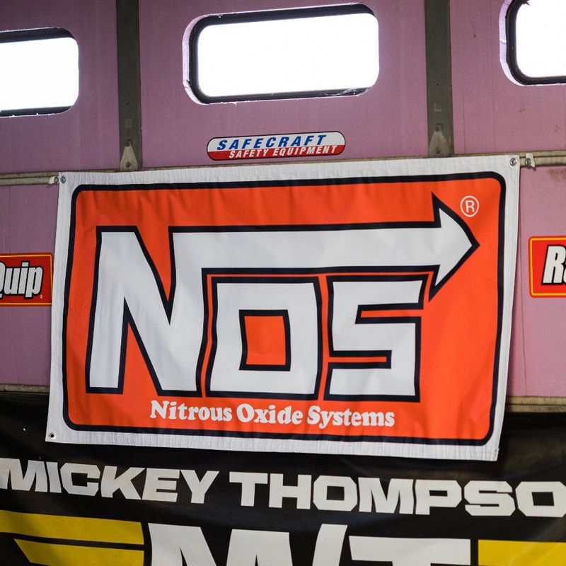 NOS (Nitrous Oxide System) – 2x4ft Shop Banner