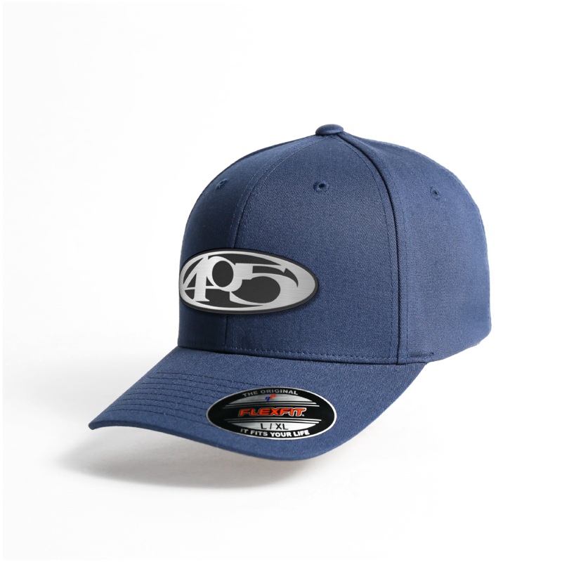 405 Metal Patch Flex Fit|V-Flexfit Twill Cap|Black|Grey|Royal Blue|S/M|L/XL