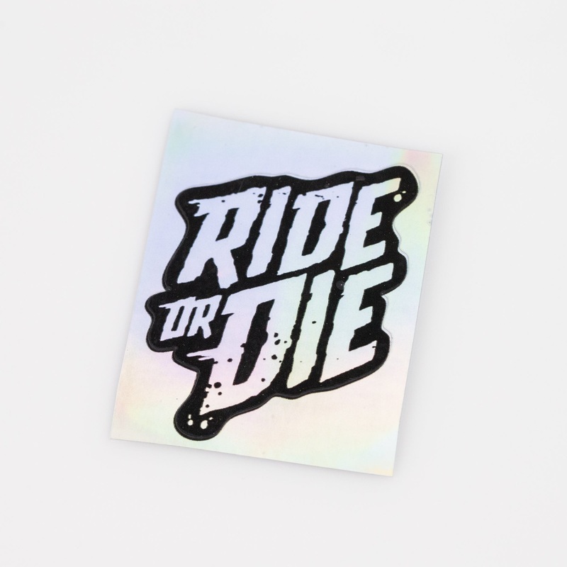 Ride or Die Sticker|White|Metallic