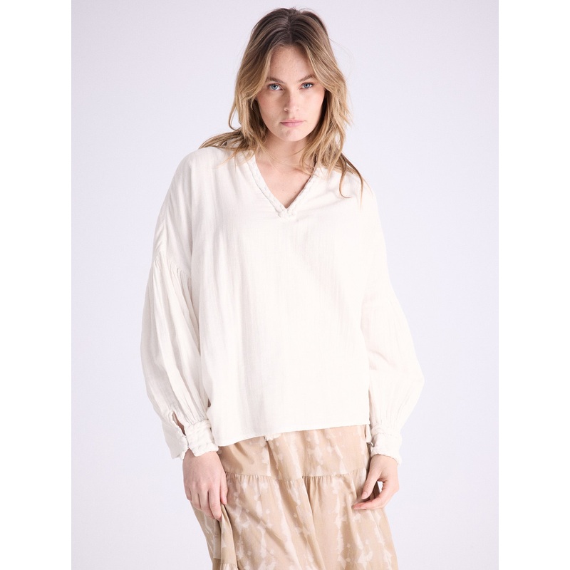 Blouse coton Clovis|Blanc pur|S|M|L