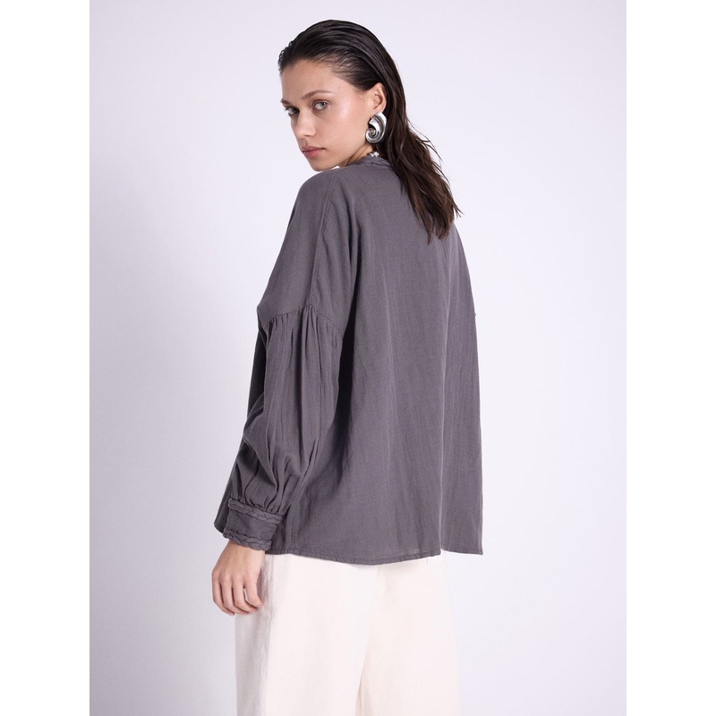 Blouse coton Clovis|Dark gray|S|M|L