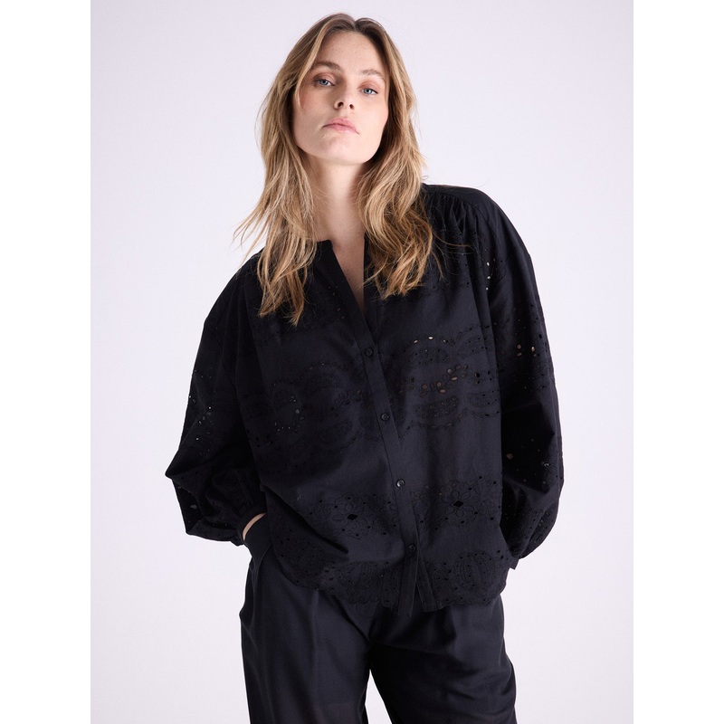 Chemise coton Cleon|Noir|XS|S|M|L