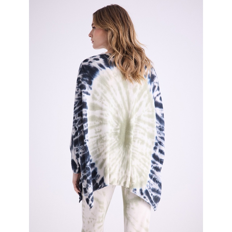Pull poncho Enias|Claudy / green / marine|S/M