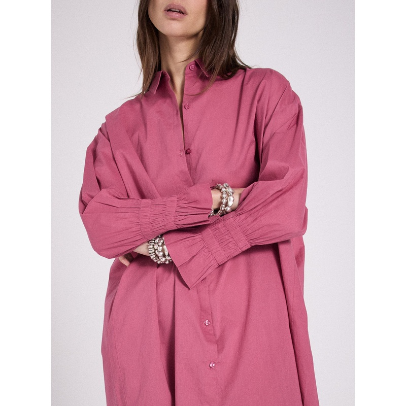 Robe chemise coton Gabriela|Crushed berry|XS|S|M|L