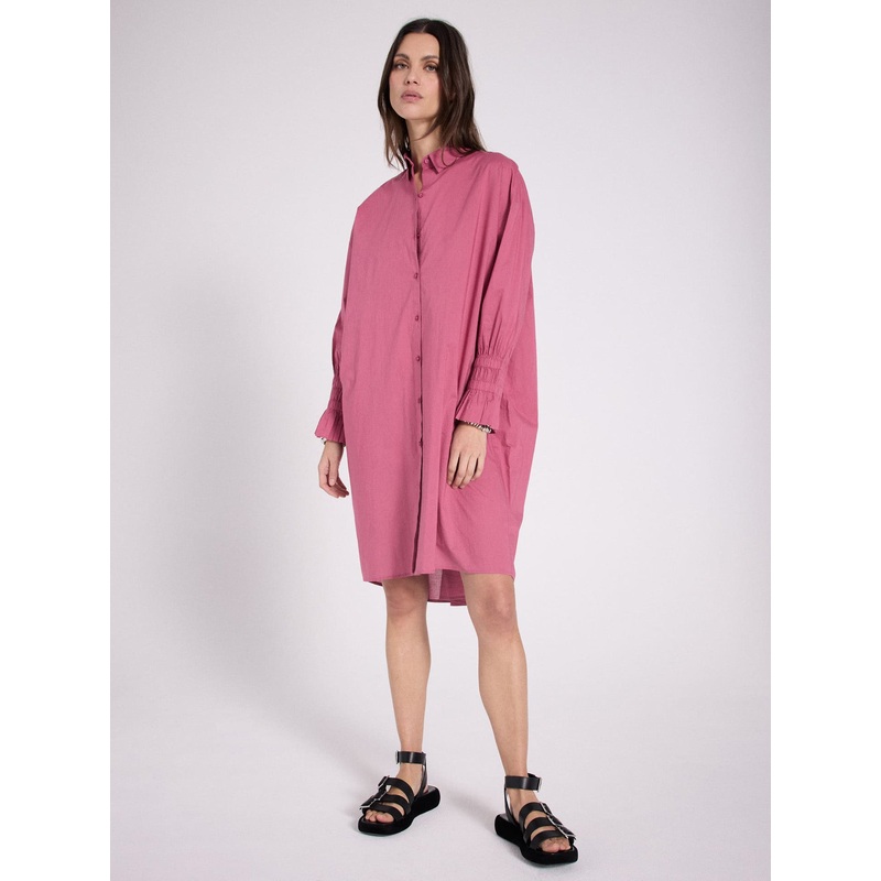 Robe chemise coton Gabriela|Crushed berry|XS|S|M|L