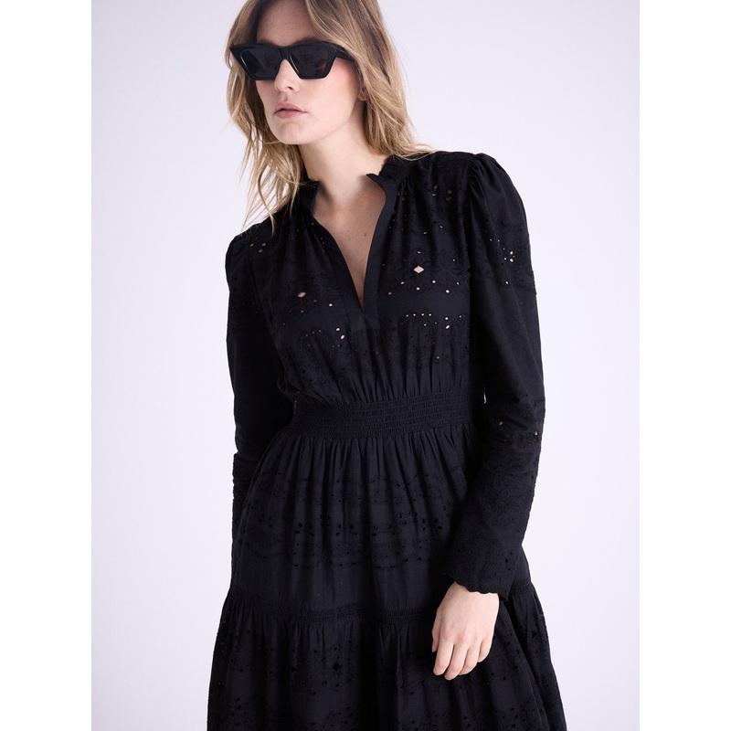 Robe coton Oden|Noir|XS|S|M