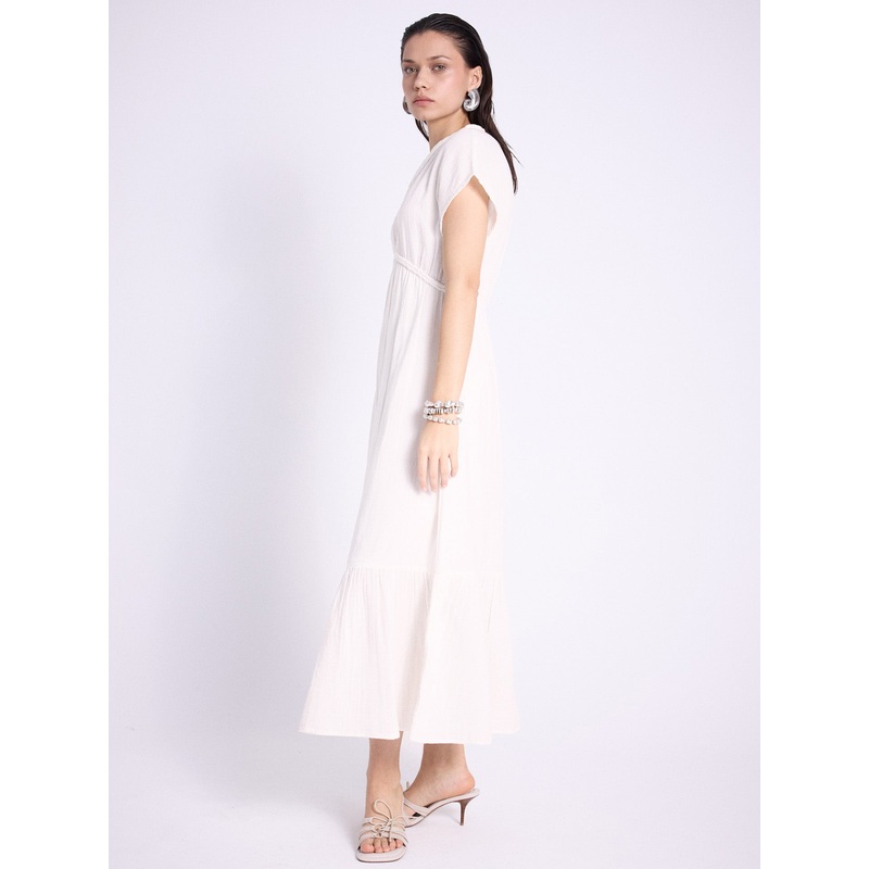 Robe coton Soa|Blanc pur|XS|S|M|L