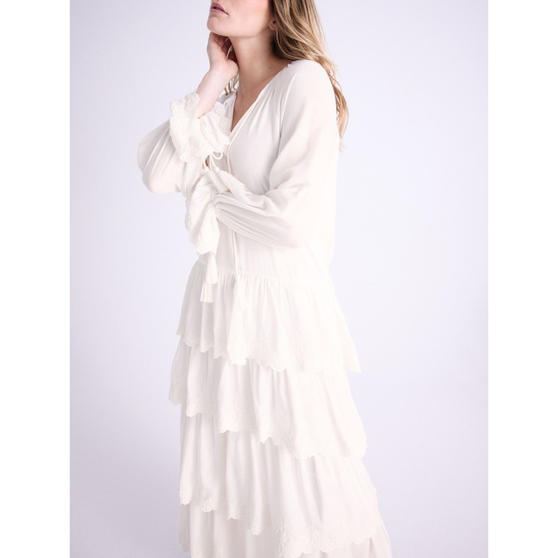 Robe Jazila|Blanc pur|XS|S|M