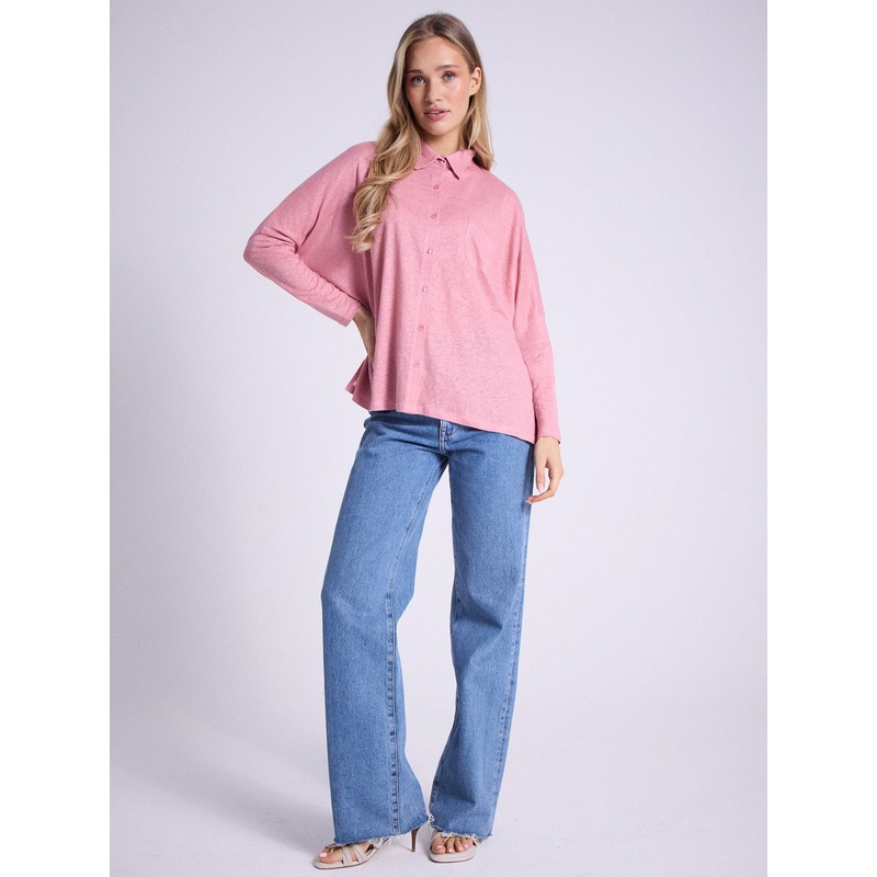 Chemise poncho lin Serena|Faded rose|XS/S|S/M|L/XL