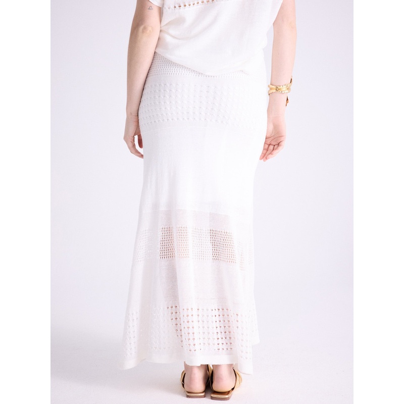 Jupe lin Aspala|Blanc pur|S|M|L
