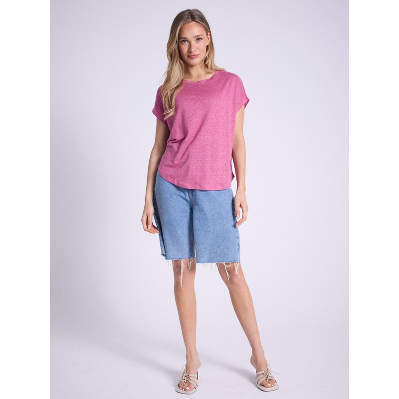 T-shirt lin Zoe|Crushed berry|S|M|L