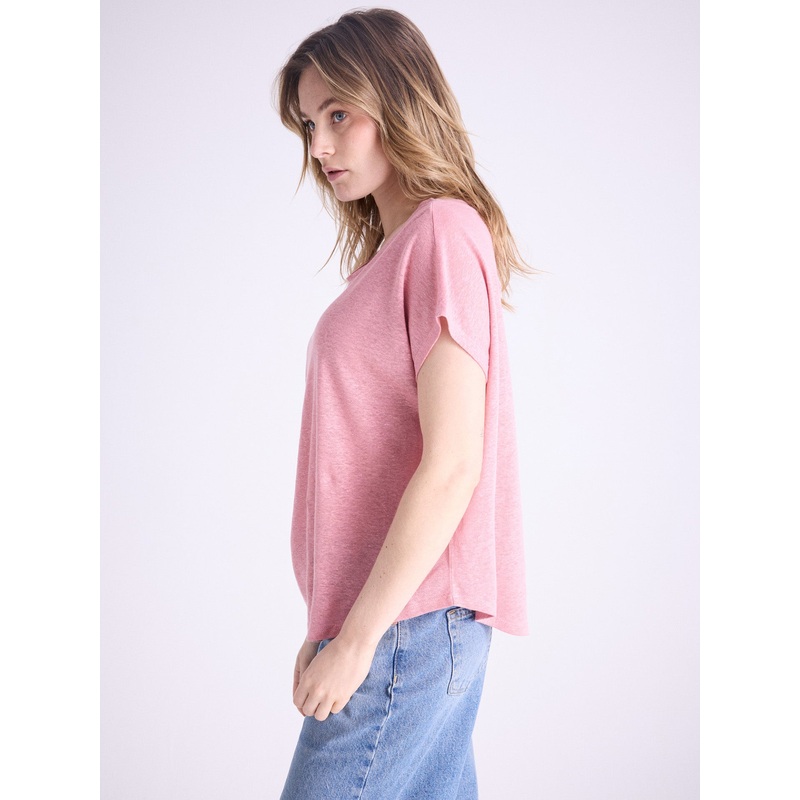 T-shirt lin Zoe|Faded rose|S|M|L