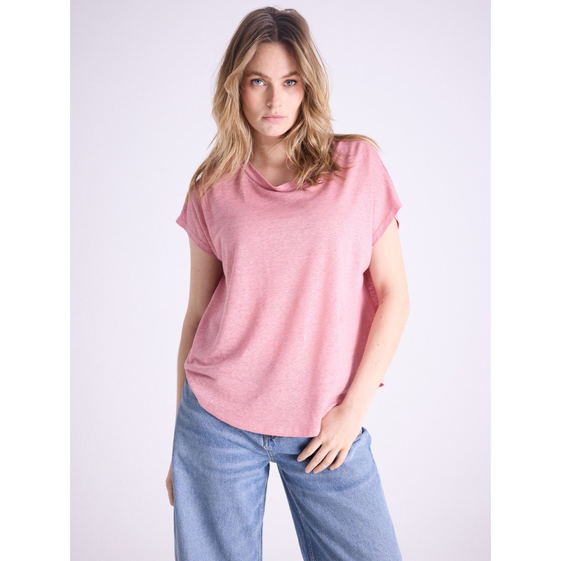T-shirt lin Zoe|Faded rose|S|M|L