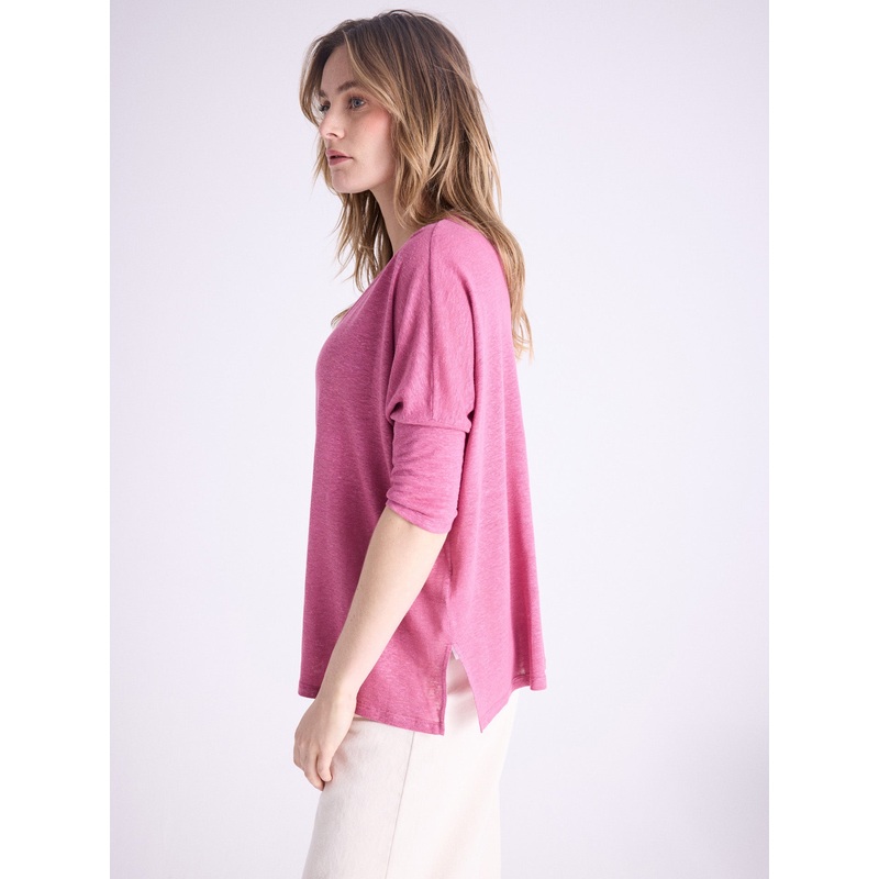 T-shirt poncho lin Emilie|Crushed berry|XS/S|S/M|L/XL