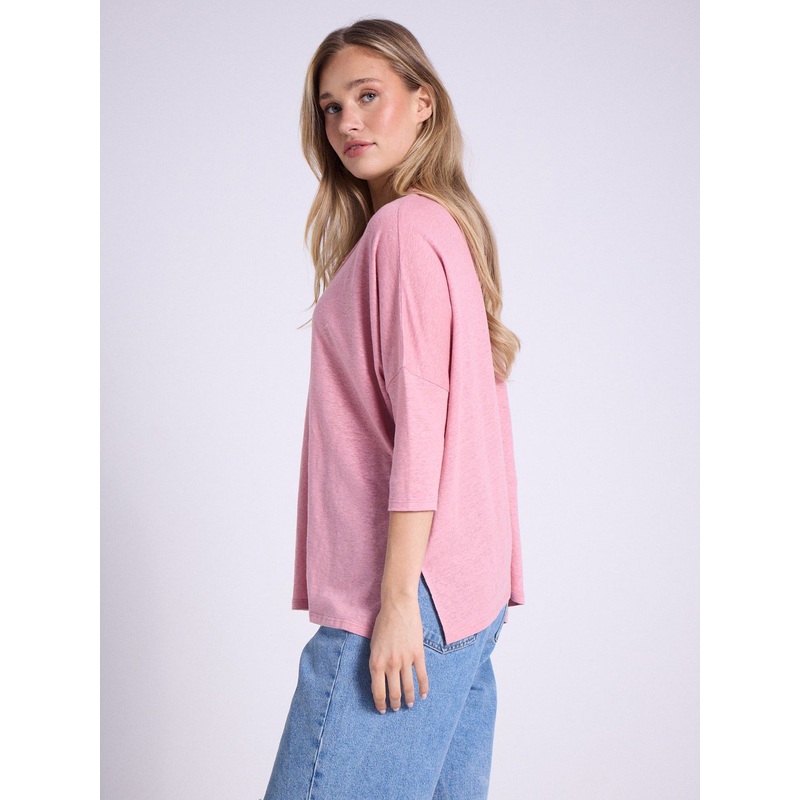 T-shirt poncho lin Emilie|Faded rose|XS/S|S/M|L/XL