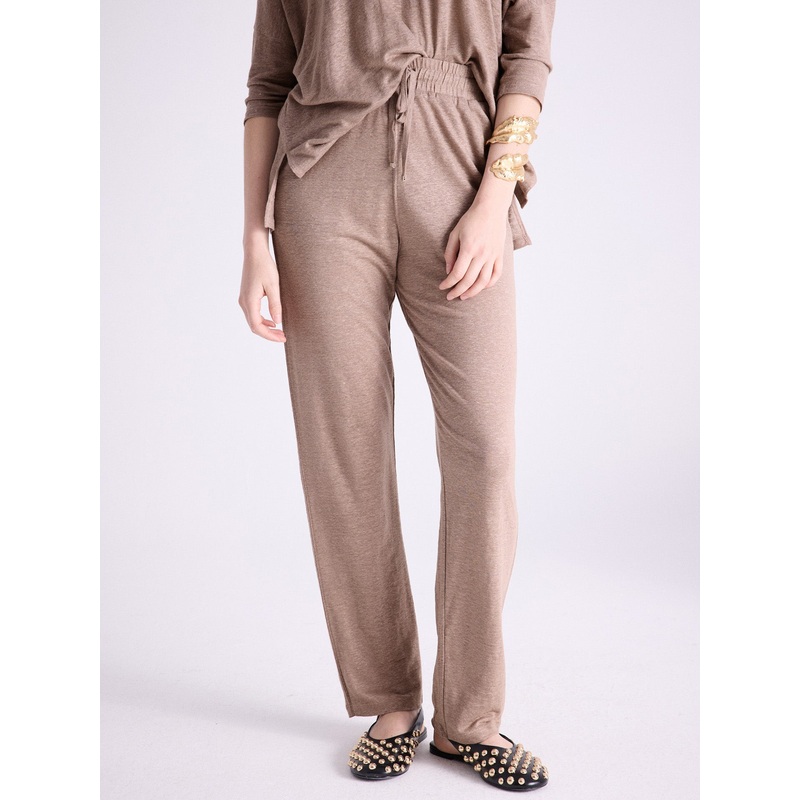 Pantalon lin Meline|Toasted nut|S|M|L