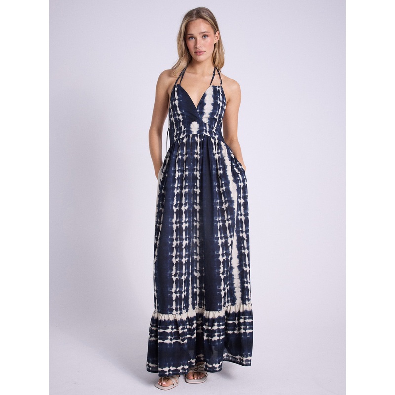 Robe coton Shaleen|Tie and dye marine|S|M|L