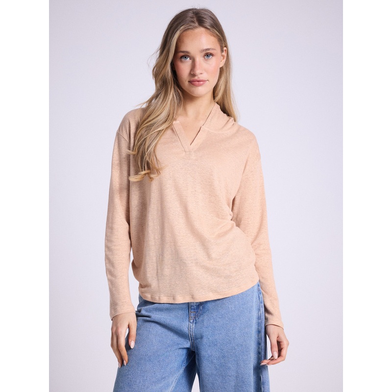 Sweatshirt  capuche lin Sita|Ginger|S|M|L