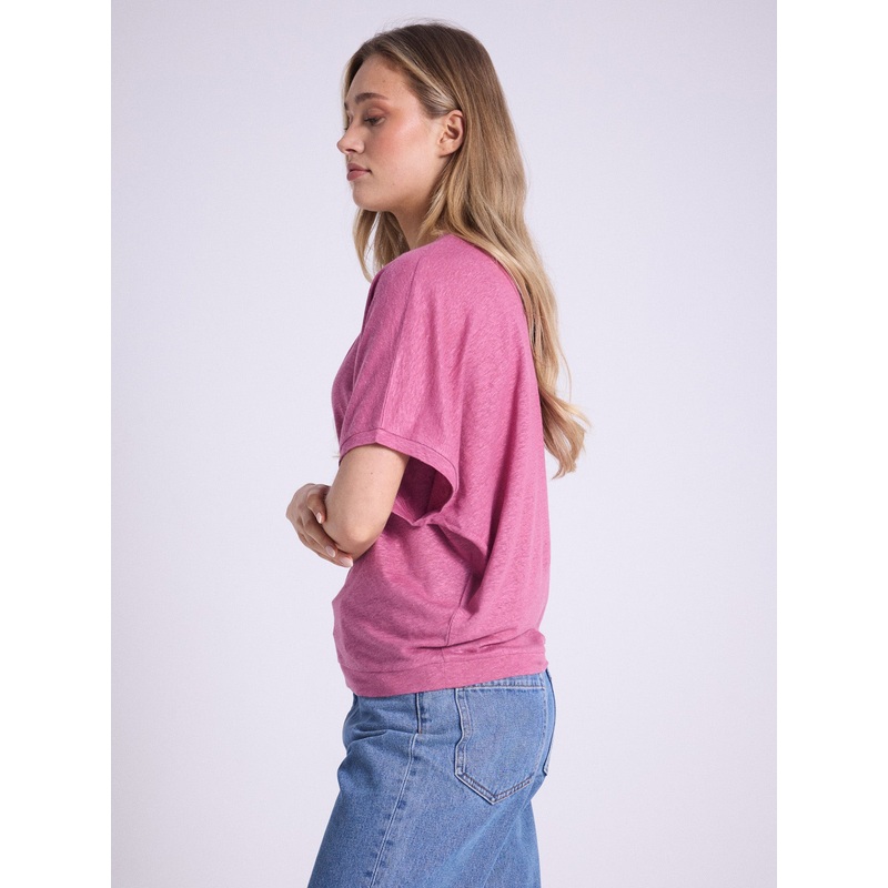 T-shirt lin Sophia|Crushed berry|XS/S|S/M|L/XL