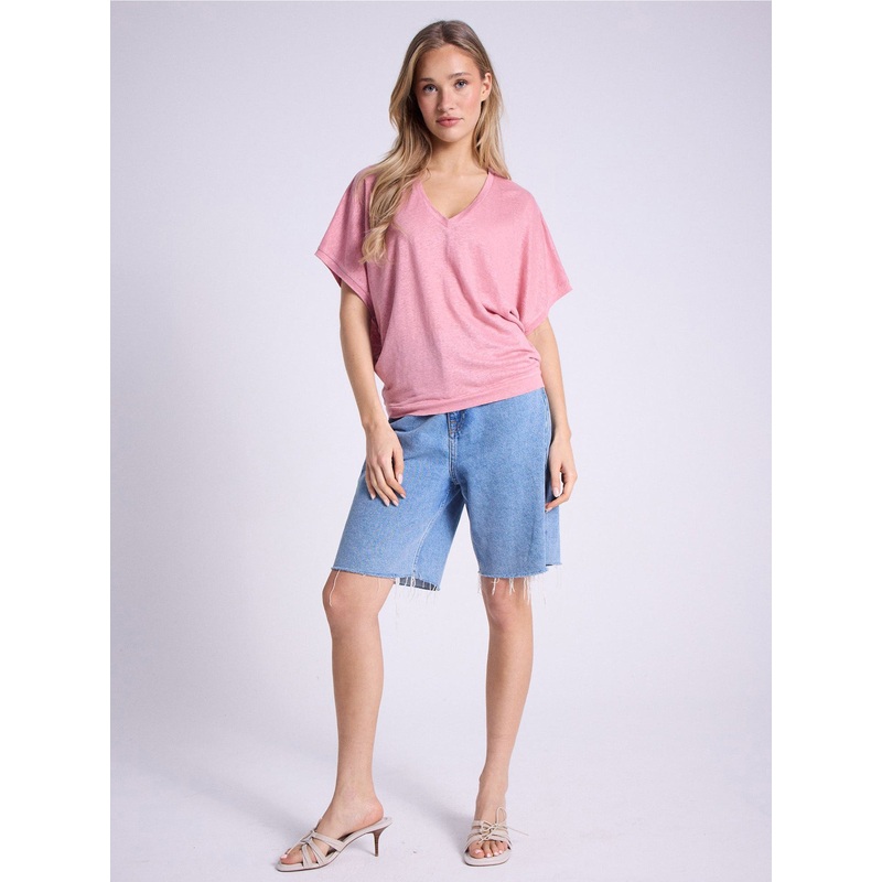 T-shirt lin Sophia|Faded rose|XS/S|S/M|L/XL