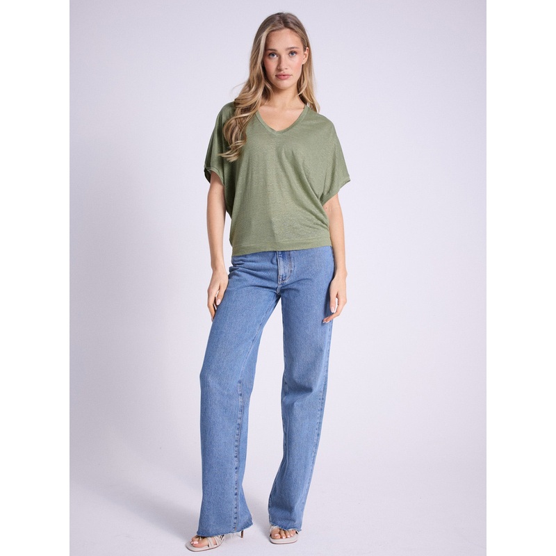 T-shirt lin Sophia|Light green|XS/S|S/M|L/XL