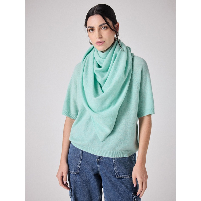 Echarpe cachemire Elonore|Ice|TU