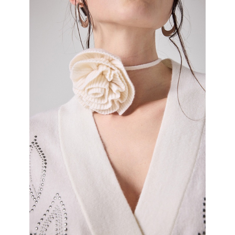 Fleur cachemire Paloma|Ecru|TU