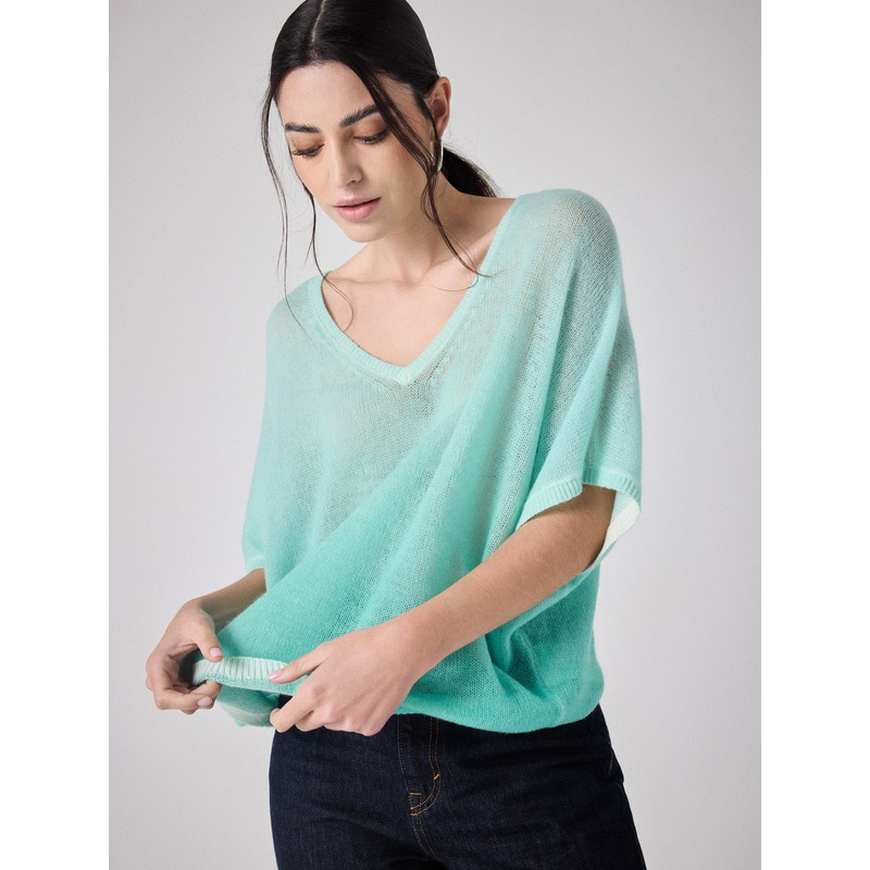 T-shirt cachemire light Nyxo|Agave / ice|S|M|L