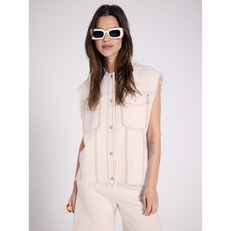 Veste sans manches cachemire Elesa