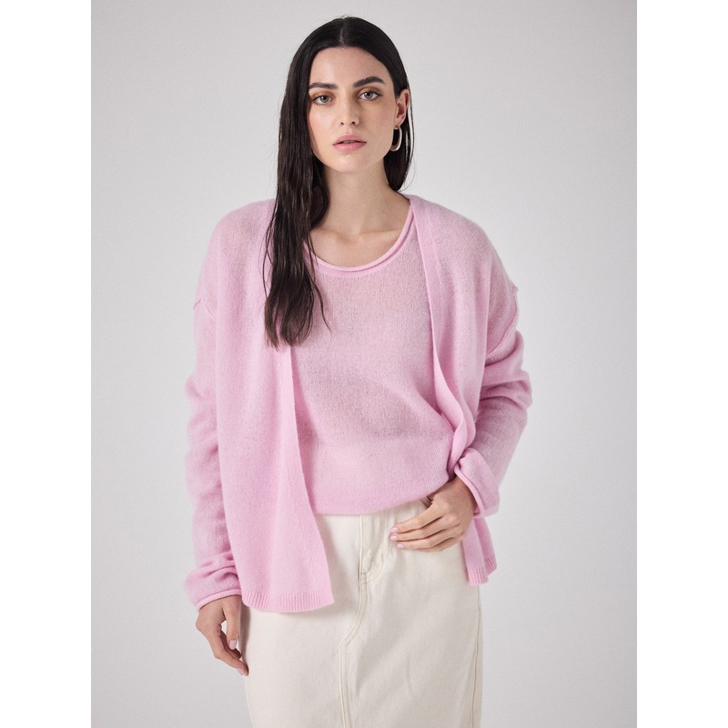 Cardigan cachemire light dipe
