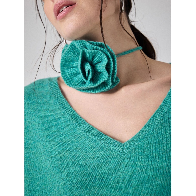 Fleur cachemire Paloma|Deep mint|TU