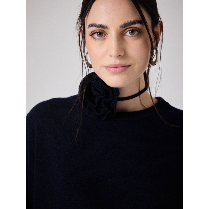 Fleur cachemire Paloma|Marine|TU