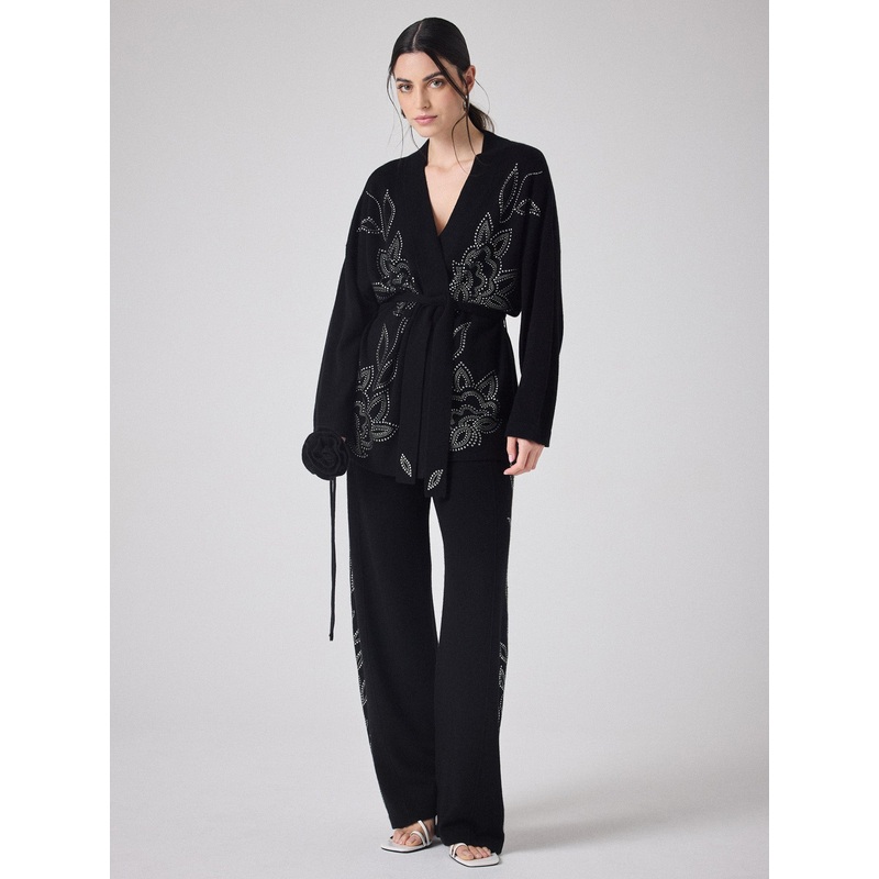 Fleur cachemire Paloma|Noir|TU