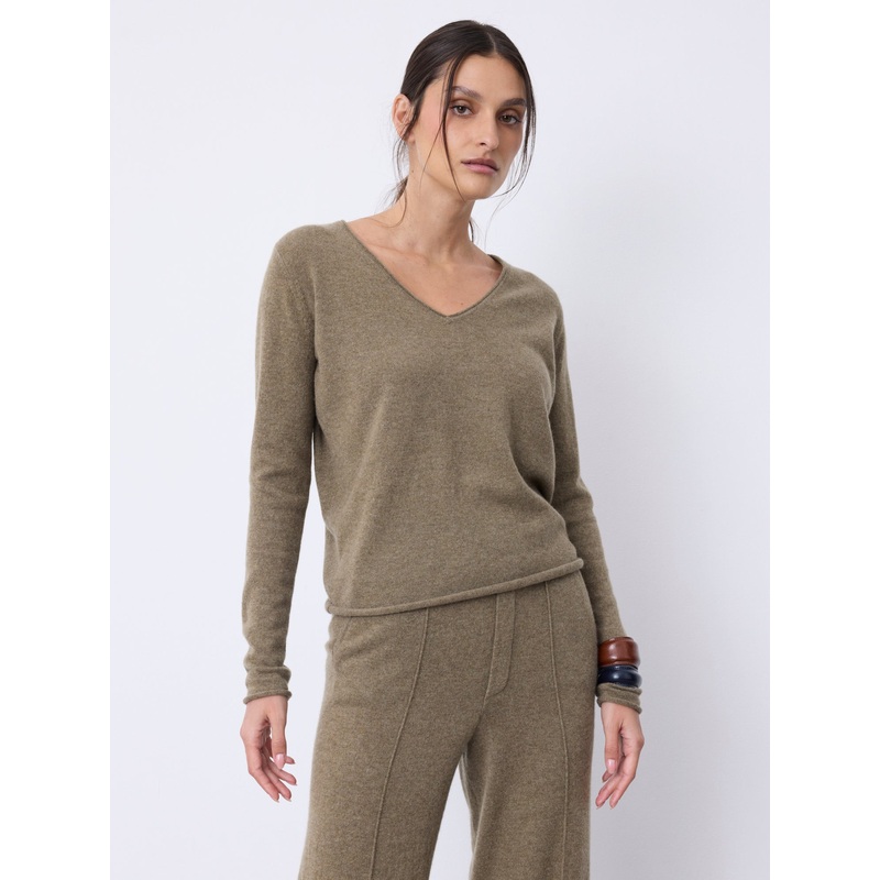 Pull cachemire Aspen|Thym|S|M|L