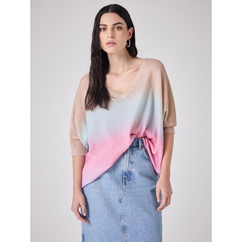 Pull cachemire Johanna|Beige chin / sweety|XS/S|S/M|L/XL