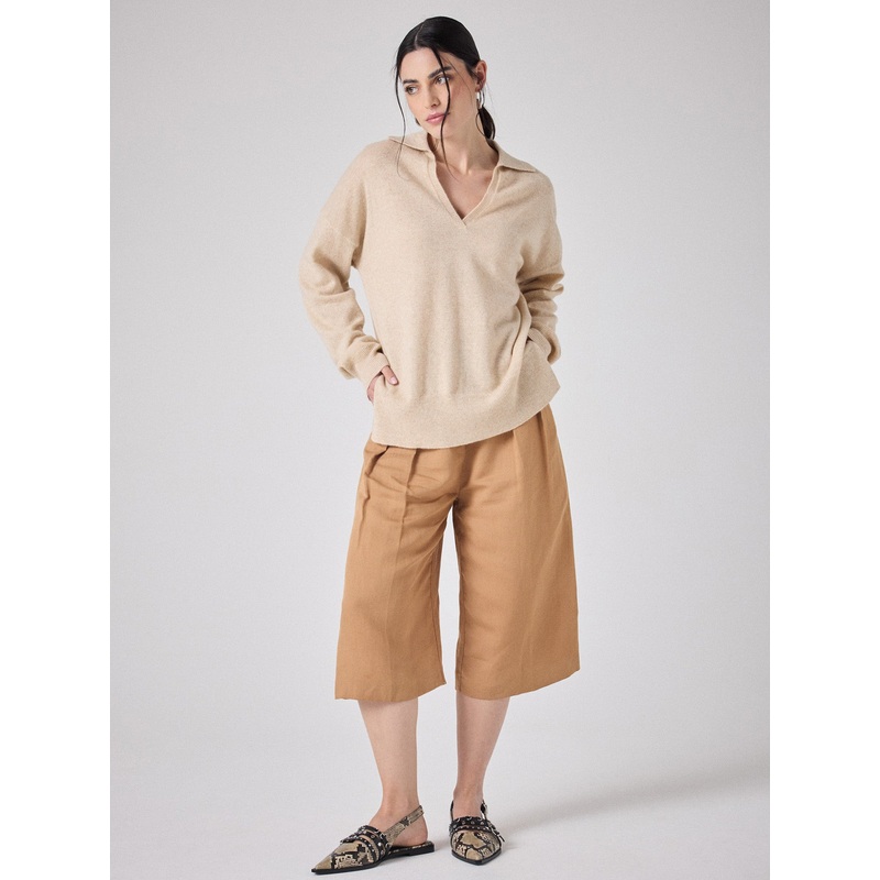 Pull cachemire Romeo|Beige chin|S|M|L